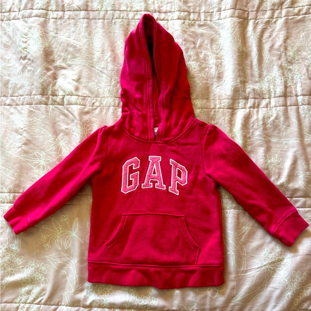 Baby Gap Hoodie, 3t, Red and Pink